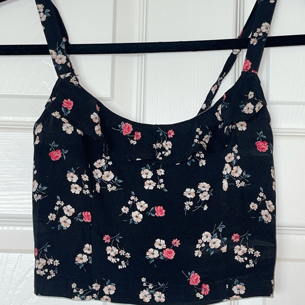 Hollister Black Crop Top